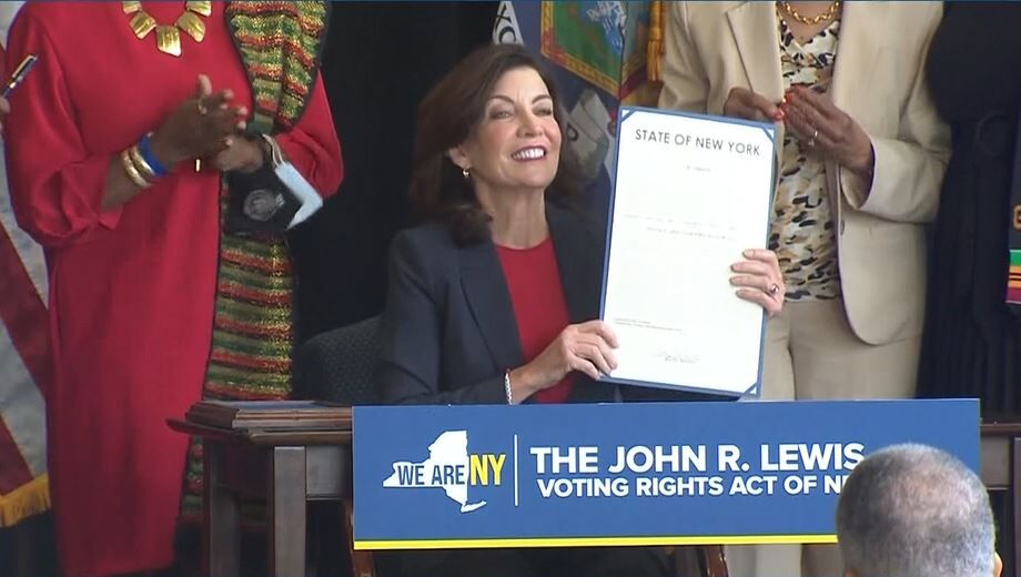 Hochul signs voting rights legislation